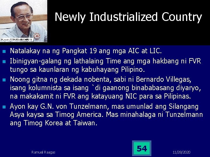 Newly Industrialized Country n n Natalakay na ng Pangkat 19 ang mga AIC at Newly Industrialized Country n n Natalakay na ng Pangkat 19 ang mga AIC at