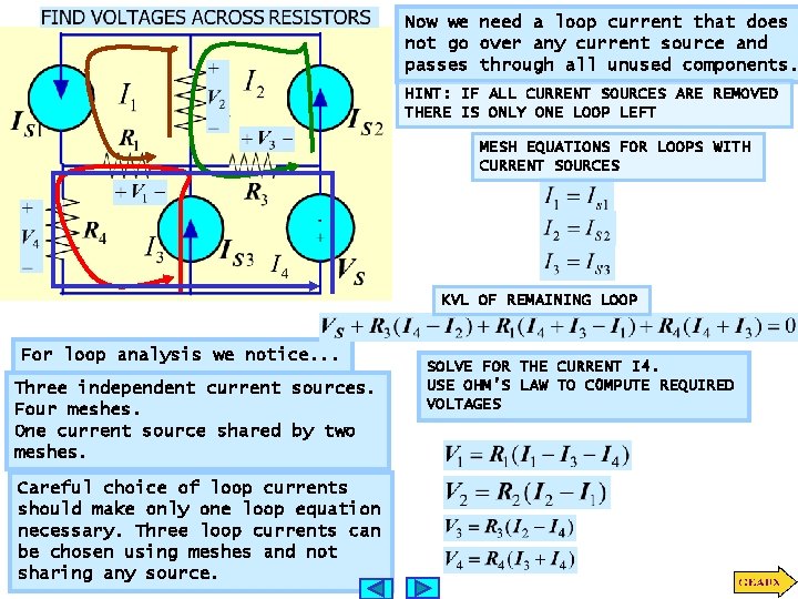 Now we need a loop current that does not go over any current source