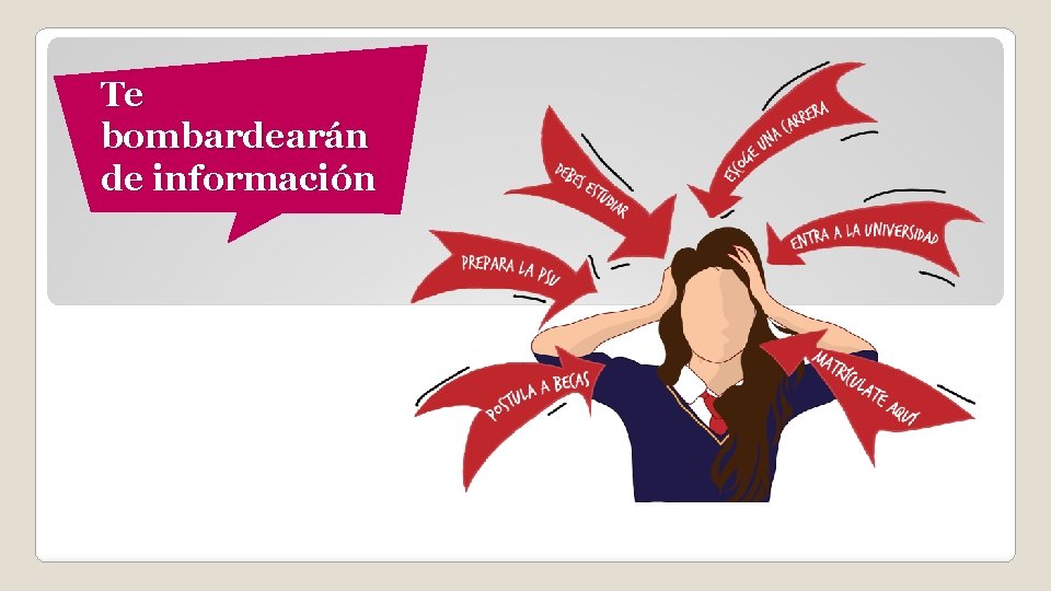 Te bombardearán de información 