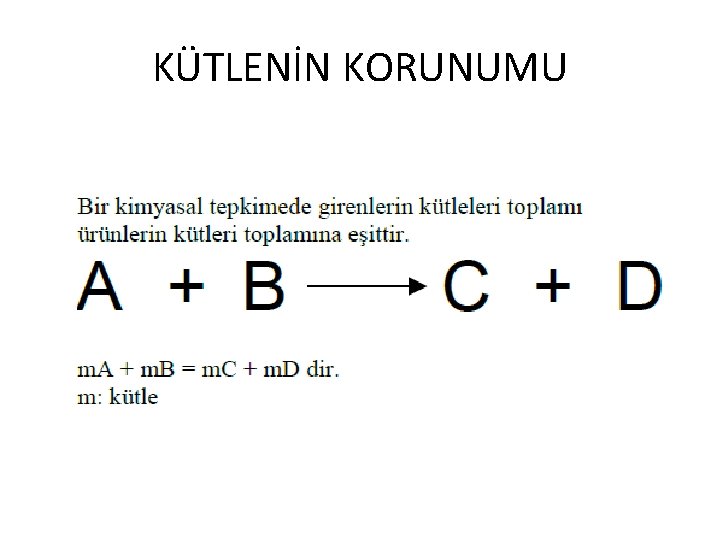 KÜTLENİN KORUNUMU 