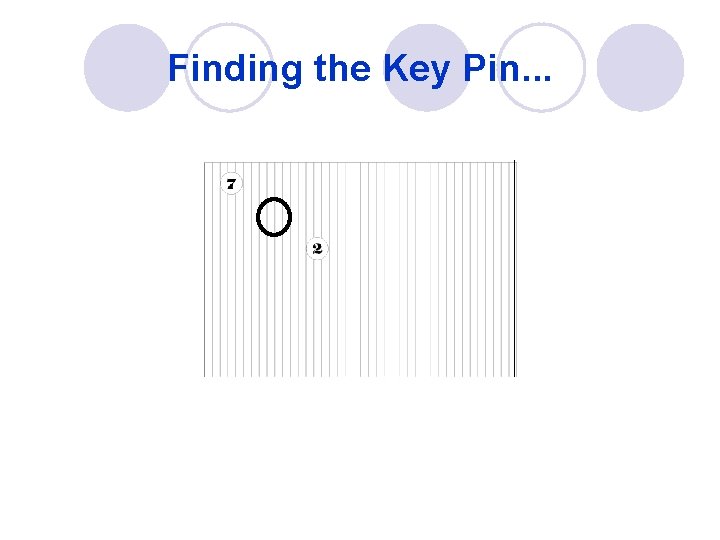 Finding the Key Pin. . . 