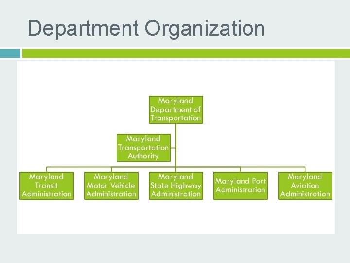 Department Organization 