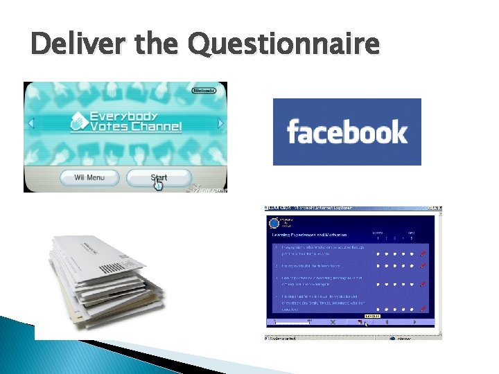 Deliver the Questionnaire 