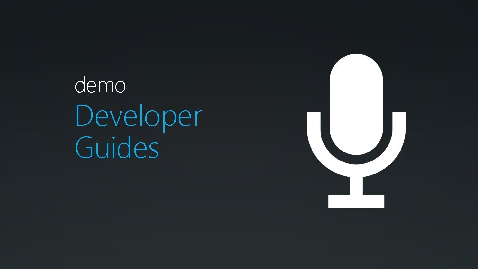 demo Developer Guides 