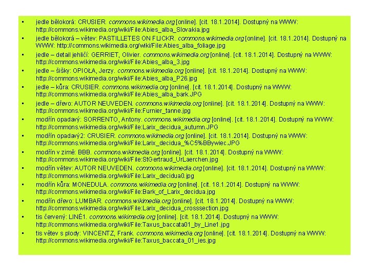  • • • • jedle bělokorá: CRUSIER. commons. wikimedia. org [online]. [cit. 18.
