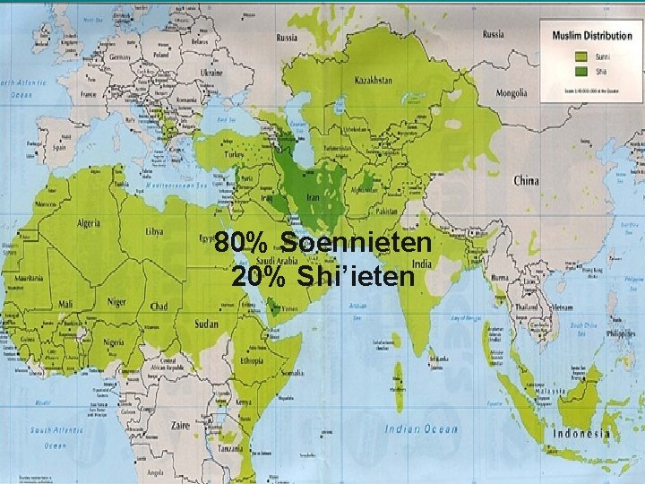 80% Soennieten 20% Shi’ieten 25 