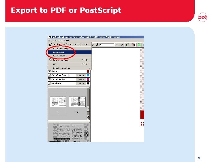 Export to PDF or Post. Script 9 Export to PDF or Post. Script 9