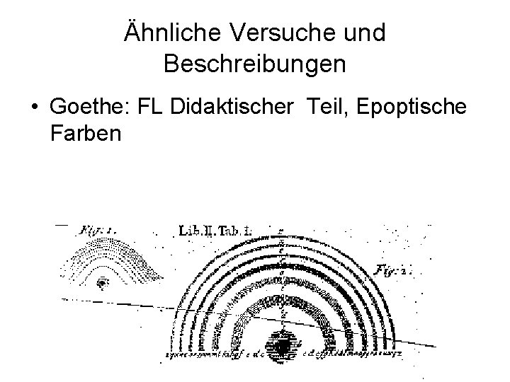 Ähnliche Versuche und Beschreibungen • Goethe: FL Didaktischer Teil, Epoptische Farben 