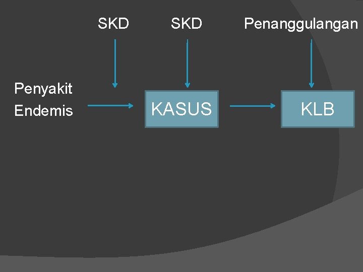 SKD Penyakit Endemis SKD KASUS Penanggulangan KLB SKD Penyakit Endemis SKD KASUS Penanggulangan KLB