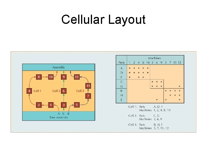 Cellular Layout 