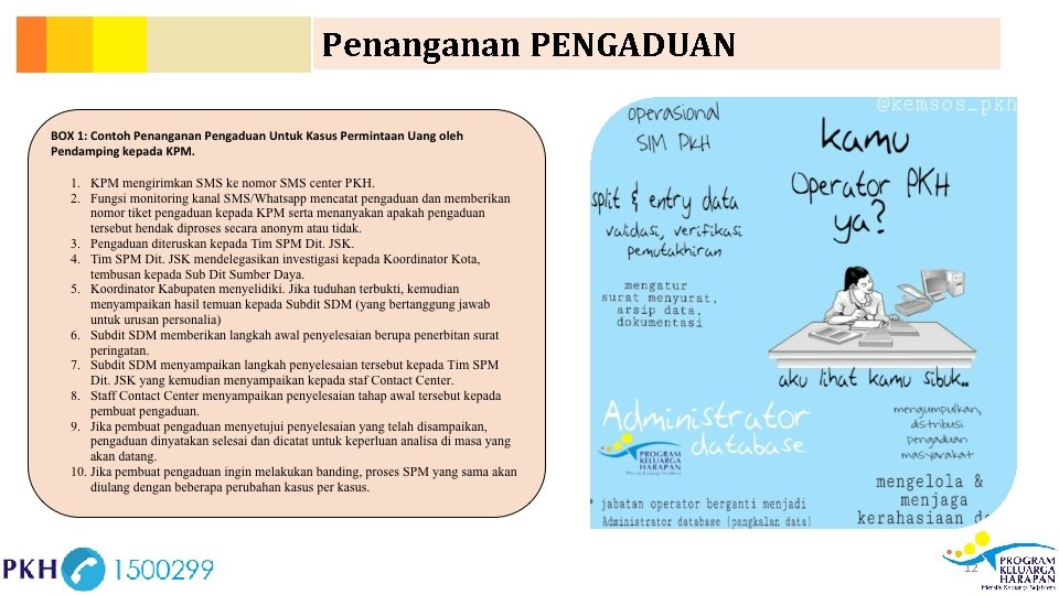 Penanganan PENGADUAN 12 