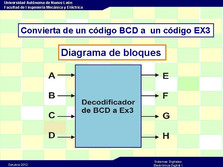 Universidad Autónoma de Nuevo León Facultad de I ingeniería Mecánica y Eléctrica Convierta de