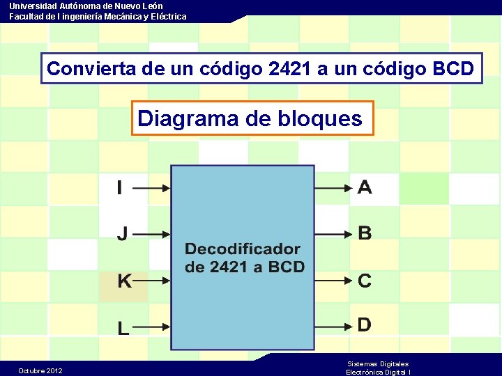 Universidad Autónoma de Nuevo León Facultad de I ingeniería Mecánica y Eléctrica Convierta de