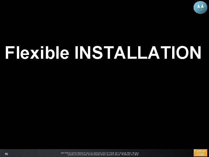 Flexible INSTALLATION 59 MOTOROLA and the Stylized M Logo are registered in the US