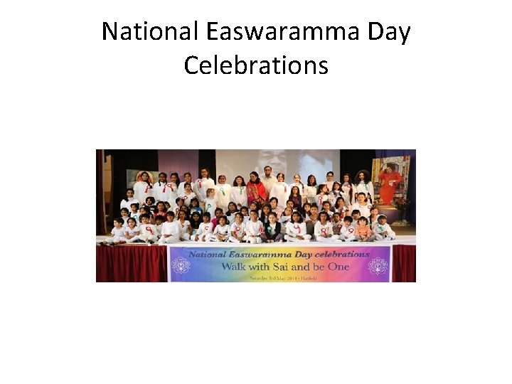 National Easwaramma Day Celebrations 