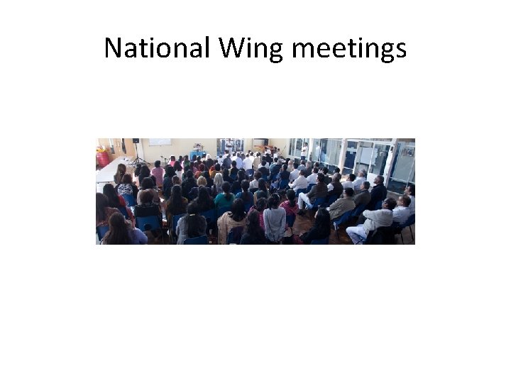 National Wing meetings 