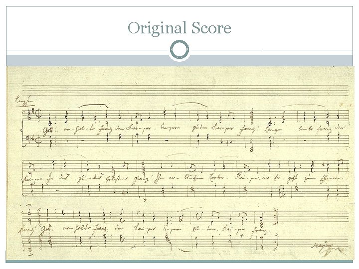 Original Score 