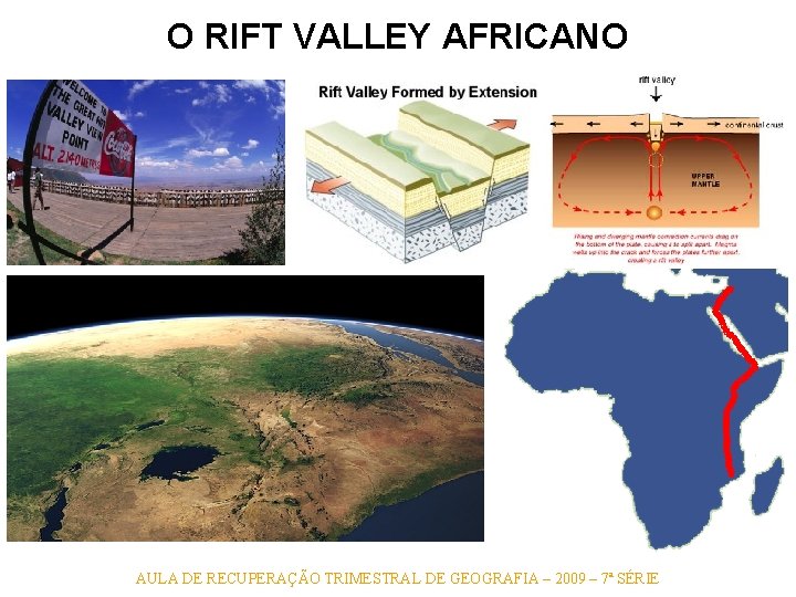O RIFT VALLEY AFRICANO AULA DE RECUPERAÇÃO TRIMESTRAL DE GEOGRAFIA – 2009 – 7ª O RIFT VALLEY AFRICANO AULA DE RECUPERAÇÃO TRIMESTRAL DE GEOGRAFIA – 2009 – 7ª