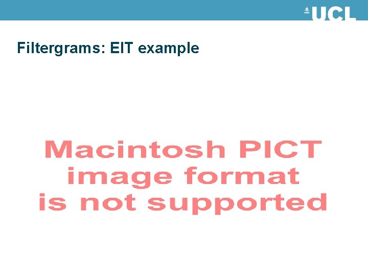 Filtergrams: EIT example 