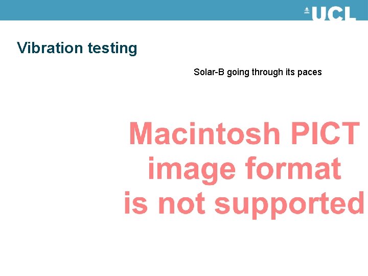 Vibration testing Solar-B going through its paces 