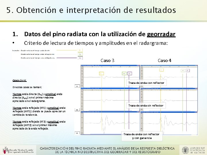 5. Obtención e interpretación de resultados 1. Datos del pino radiata con la utilización