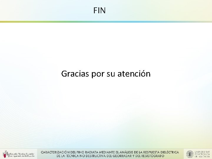 FIN Gracias por su atención 