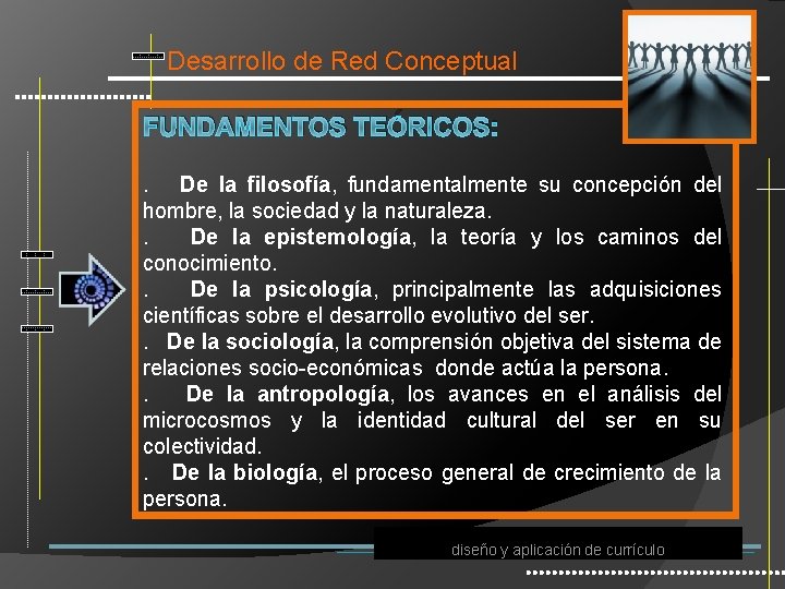 Desarrollo de Red Conceptual FUNDAMENTOS TEÓRICOS: . De la filosofía, fundamentalmente su concepción del