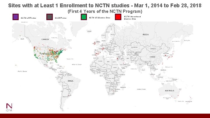 Sites with at Least 1 Enrollment to NCTN studies - Mar 1, 2014 to