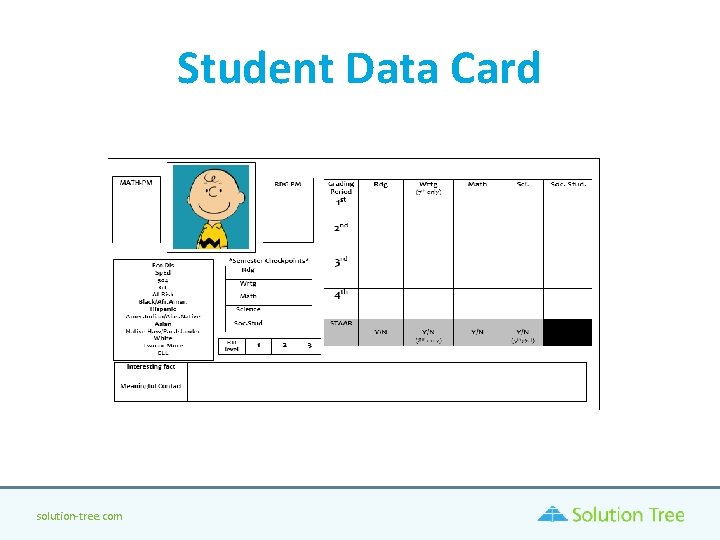 Student Data Card solution-tree. com Student Data Card solution-tree. com