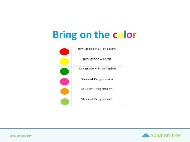 Bring on the color solution-tree. com Bring on the color solution-tree. com