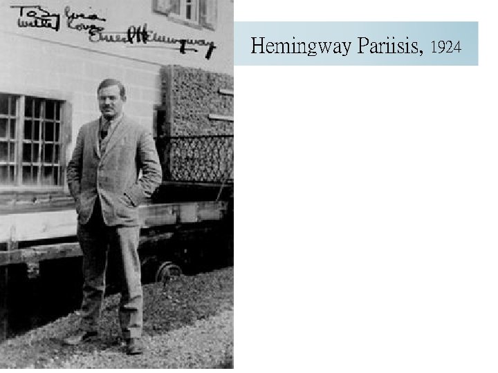 Hemingway Pariisis, 1924 