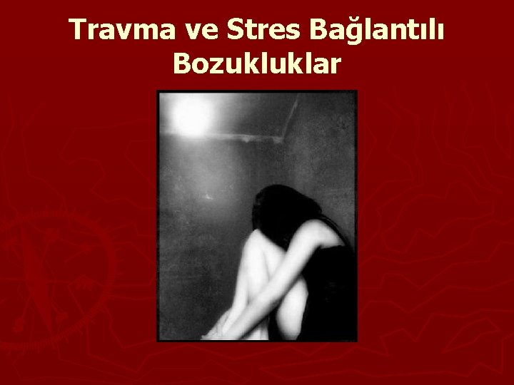 Travma ve Stres Bağlantılı Bozukluklar 