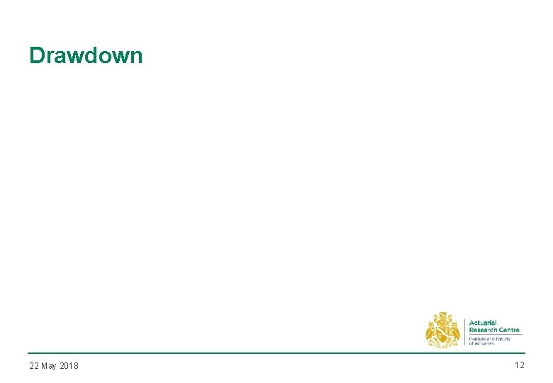 Drawdown 22 May 2018 12 