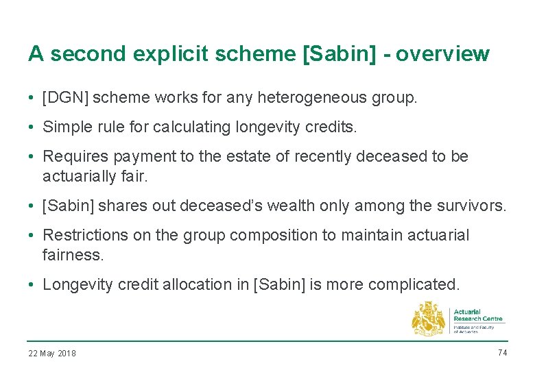 A second explicit scheme [Sabin] - overview • [DGN] scheme works for any heterogeneous