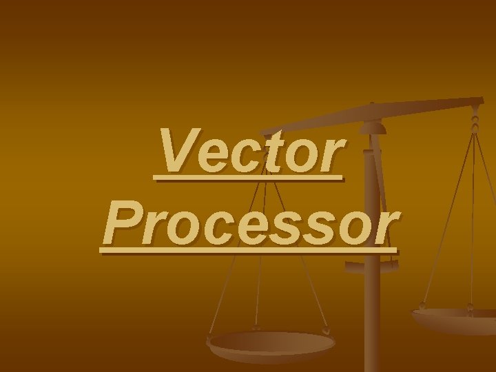 Vector Processor 