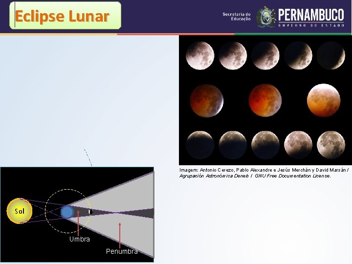 Eclipse Lunar Imagem: Antonio Cerezo, Pablo Alexandre e Jesús Merchán y David Marsán /