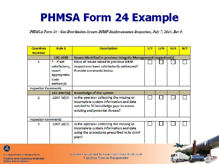 PHMSA Form 24 Example 