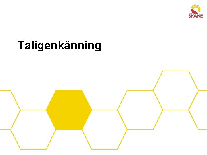 Taligenkänning 