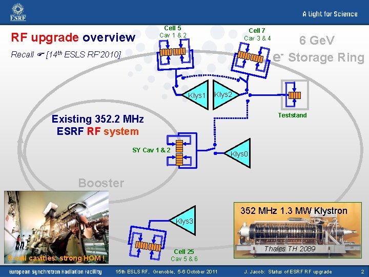 RF upgrade overview Cell 5 Cav 1 & 2 Cell 7 Cav 3 & RF upgrade overview Cell 5 Cav 1 & 2 Cell 7 Cav 3 &