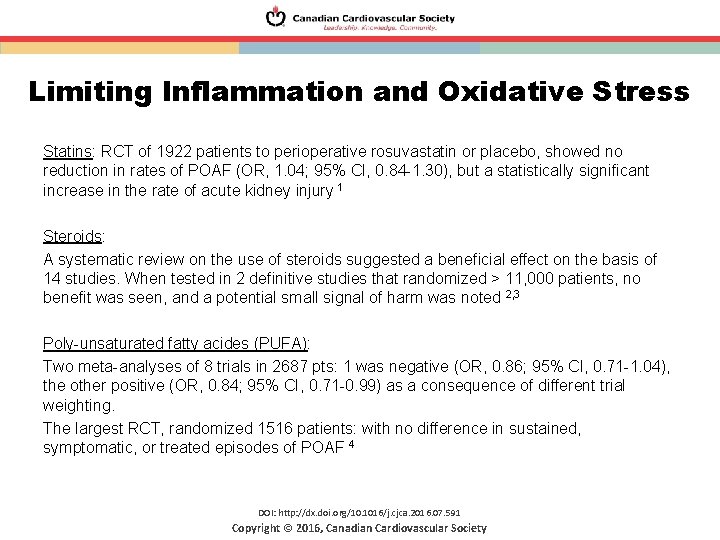 Limiting Inflammation and Oxidative Stress Statins: RCT of 1922 patients to perioperative rosuvastatin or