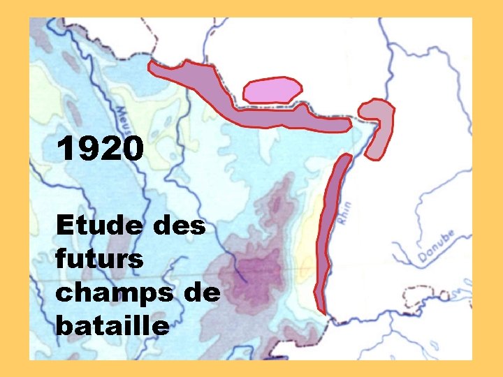 1920 Etude des futurs champs de bataille 