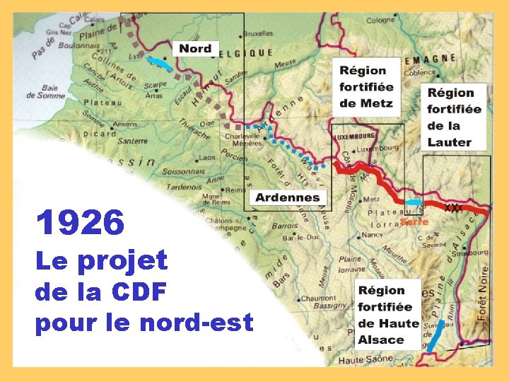 1926 Le projet de la CDF pour le nord-est 