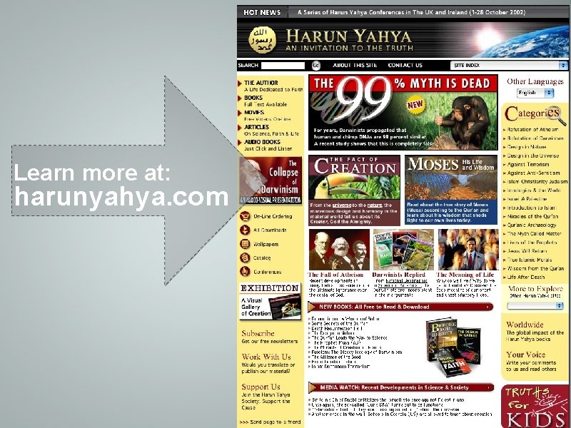 Learn more at: harunyahya. com 