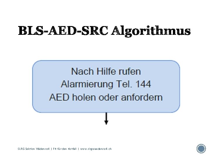 SLRG Sektion Wädenswil | Fit für den Notfall | www. slrgwaedenswil. ch 