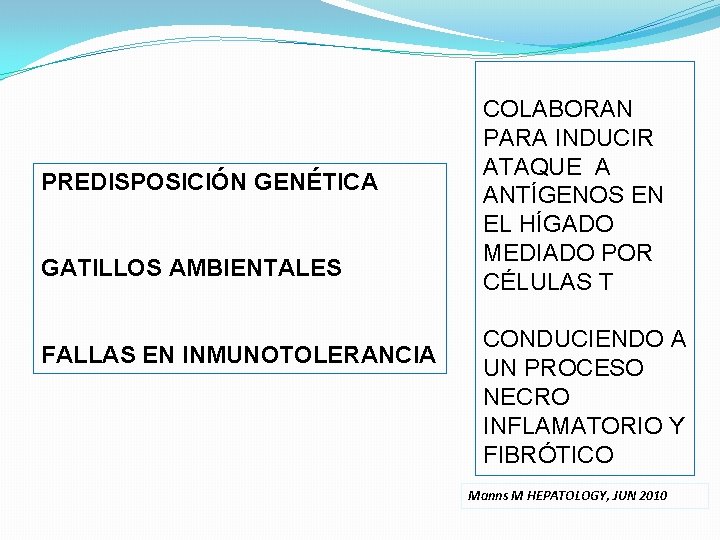 PREDISPOSICIÓN GENÉTICA GATILLOS AMBIENTALES FALLAS EN INMUNOTOLERANCIA COLABORAN PARA INDUCIR ATAQUE A ANTÍGENOS EN