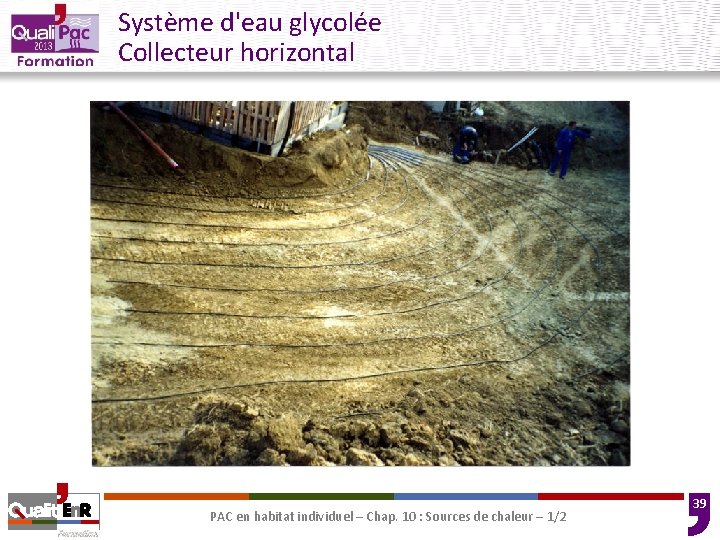 Système d'eau glycolée Collecteur horizontal PAC en habitat individuel – Chap. 10 : Sources Système d'eau glycolée Collecteur horizontal PAC en habitat individuel – Chap. 10 : Sources