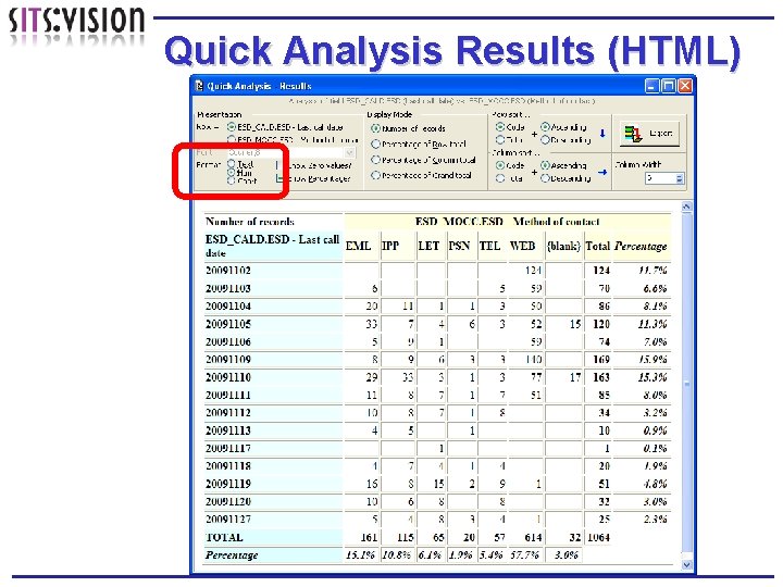 Quick Analysis Results (HTML) 