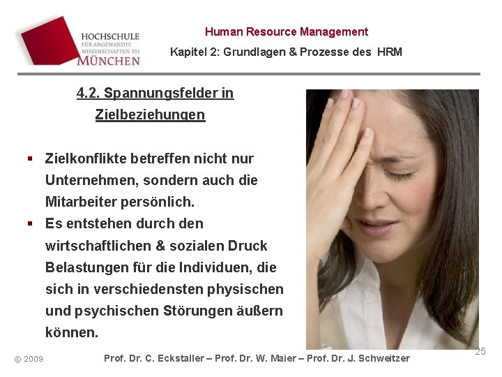 Human Resource Management Kapitel 2: Grundlagen & Prozesse des HRM 4. 2. Spannungsfelder in
