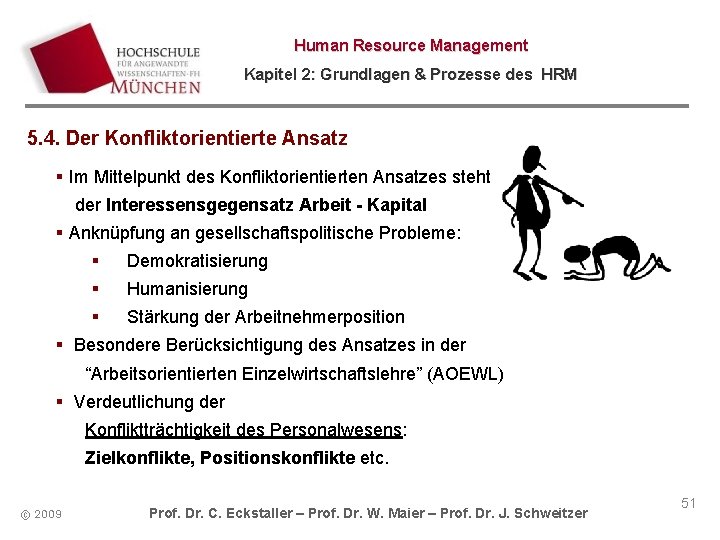 Human Resource Management Kapitel 2: Grundlagen & Prozesse des HRM 5. 4. Der Konfliktorientierte