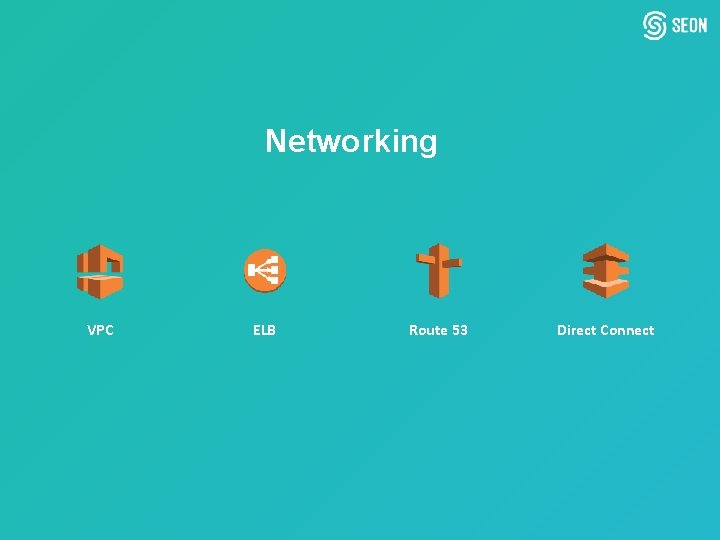 Networking VPC ELB Route 53 Direct Connect 